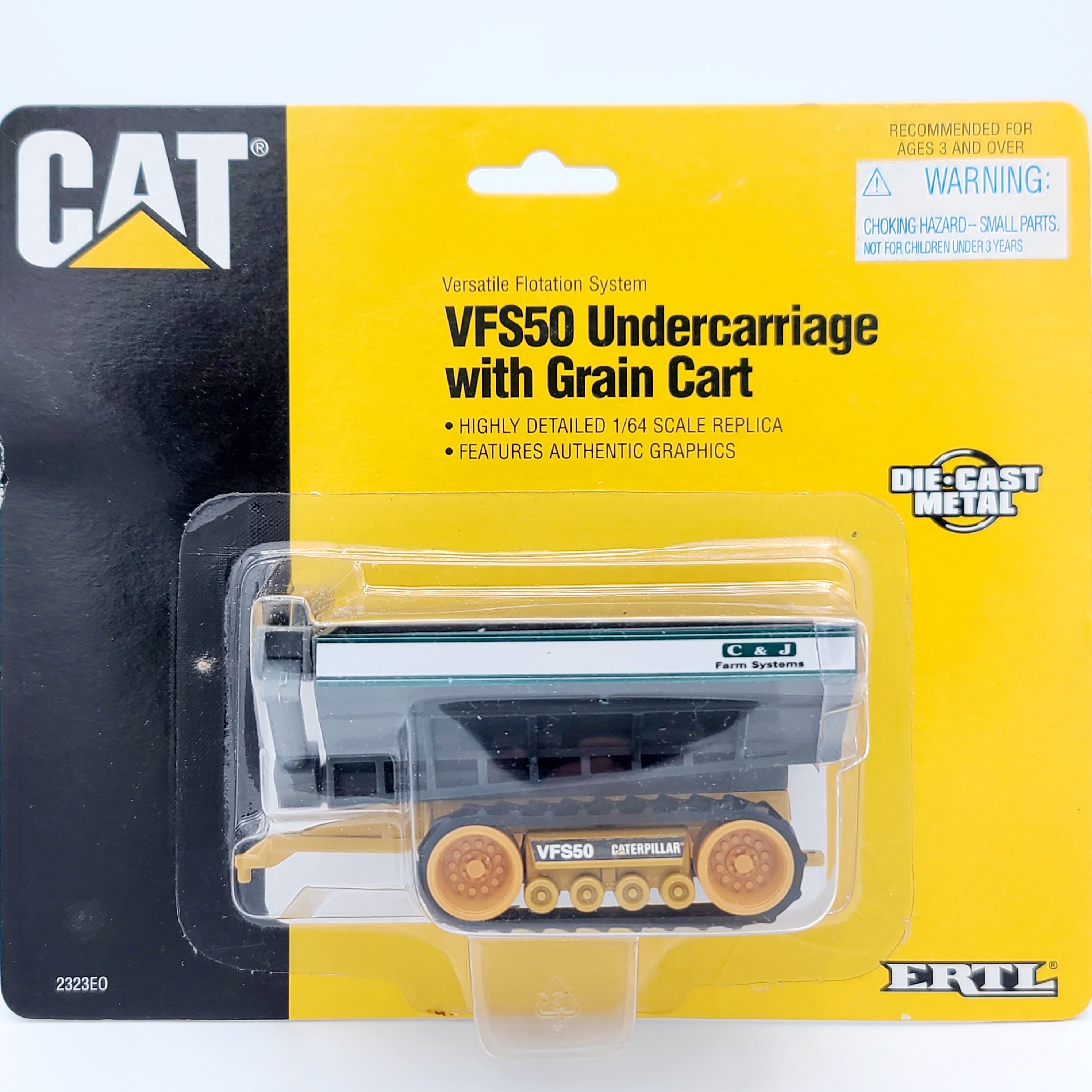 ERTL - CAT VFS50 Undercarriage with Grain Cart, 1:64 scale (1995)